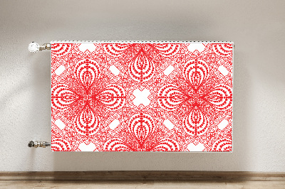 Radiator cover Red lace