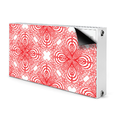 Radiator cover Red lace