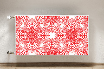 Radiator cover Red lace