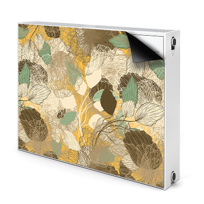 Magnetic radiator mat Retro art