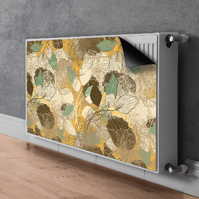 Magnetic radiator mat Retro art