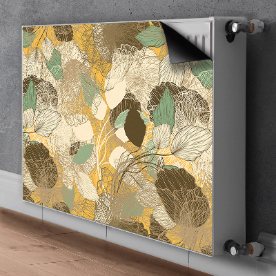 Magnetic radiator mat Retro art