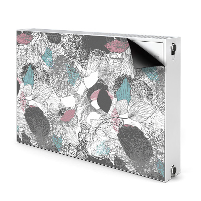 Printed radiator mat Floral pattern