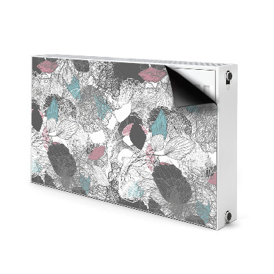 Printed radiator mat Floral pattern