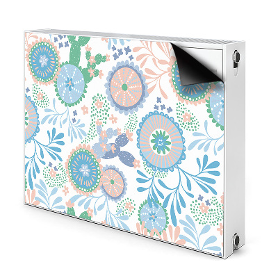 Printed radiator mat Vintage flowers