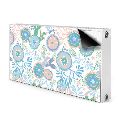 Printed radiator mat Vintage flowers