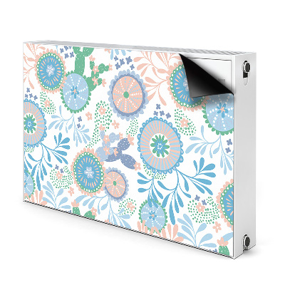 Printed radiator mat Vintage flowers