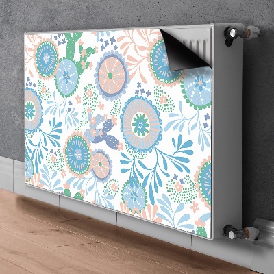 Printed radiator mat Vintage flowers