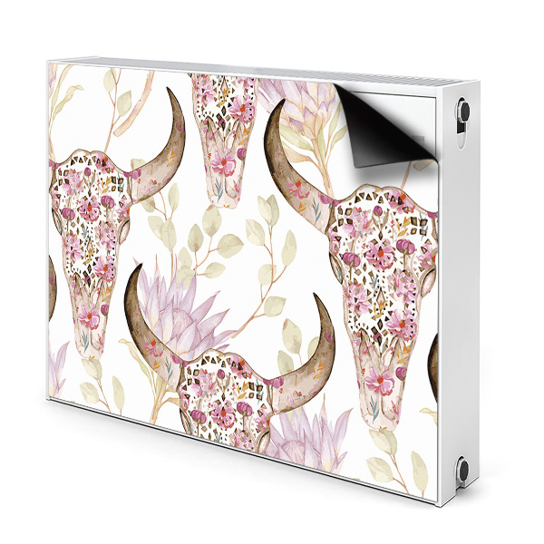 Radiator cover Flower skull