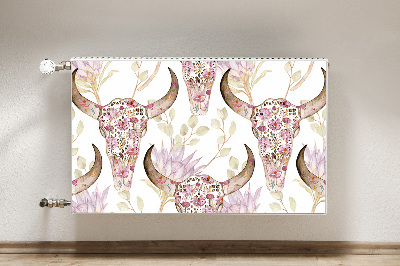 Radiator cover Flower skull