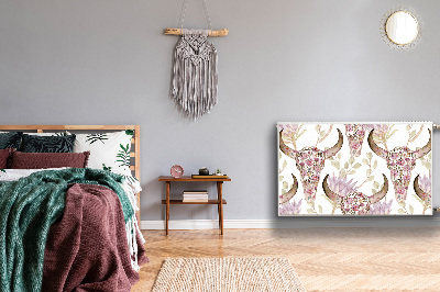 Radiator cover Flower skull