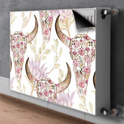 Radiator cover Flower skull