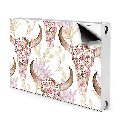 Radiator cover Flower skull