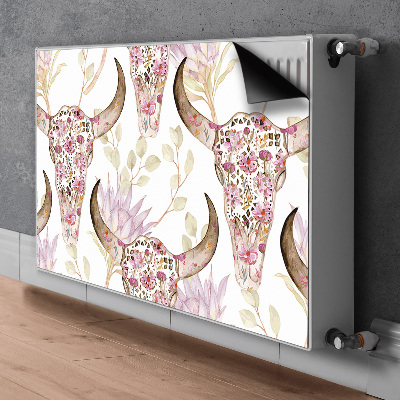 Radiator cover Flower skull