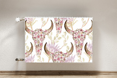 Radiator cover Flower skull