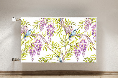 Magnetic radiator mat Birds on the branch