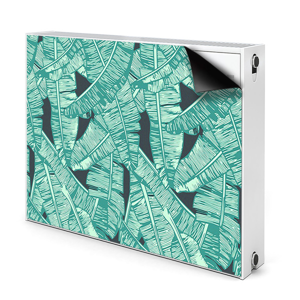 Magnetic radiator mat Exotic palm trees