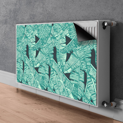 Magnetic radiator mat Exotic palm trees