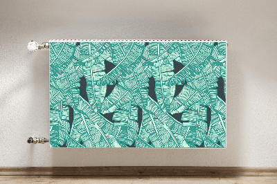 Magnetic radiator mat Exotic palm trees