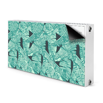 Magnetic radiator mat Exotic palm trees