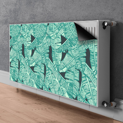 Magnetic radiator mat Exotic palm trees