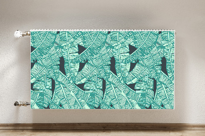 Magnetic radiator mat Exotic palm trees