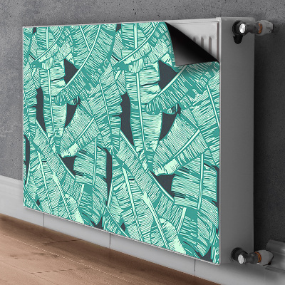 Magnetic radiator mat Exotic palm trees