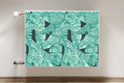 Magnetic radiator mat Exotic palm trees