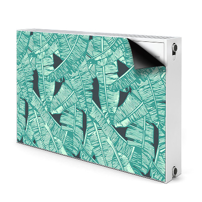 Magnetic radiator mat Exotic palm trees