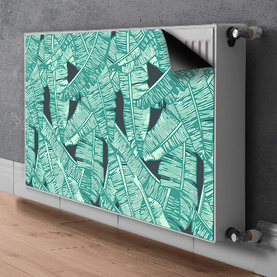 Magnetic radiator mat Exotic palm trees