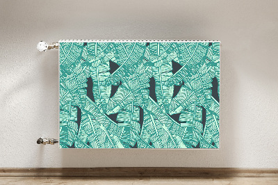 Magnetic radiator mat Exotic palm trees