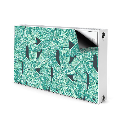 Magnetic radiator mat Exotic palm trees