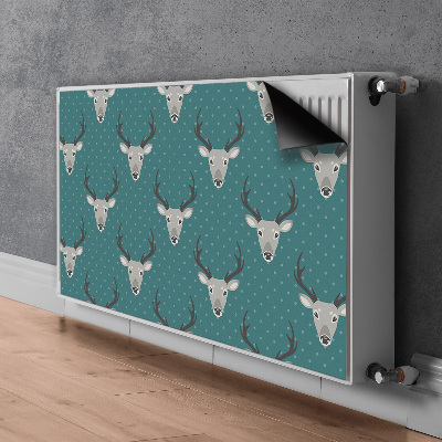 Decorative radiator cover Gray deer