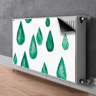 Decorative radiator cover Raindrops