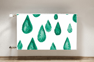 Decorative radiator cover Raindrops