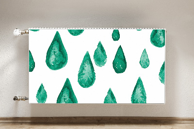 Decorative radiator cover Raindrops