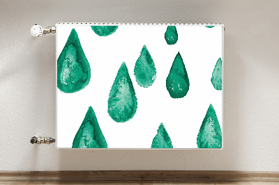 Decorative radiator cover Raindrops