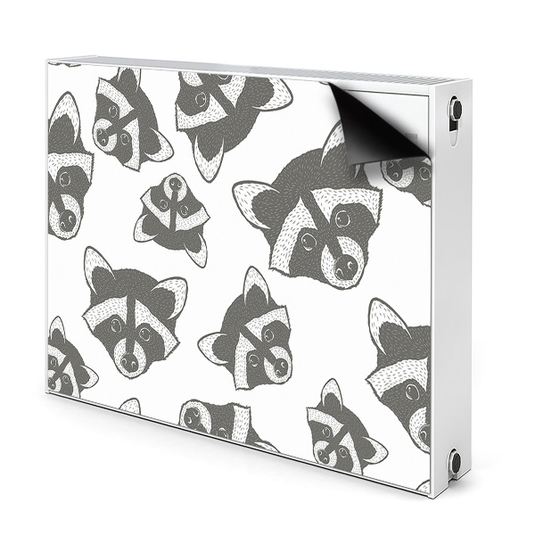 Decorative radiator cover Raccoon