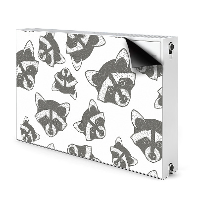 Decorative radiator cover Raccoon