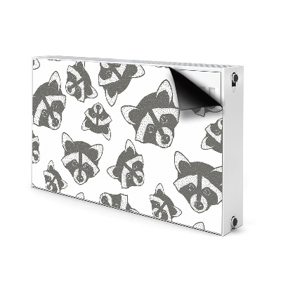 Decorative radiator cover Raccoon