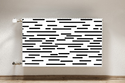 Decorative radiator mat Intermittent lines