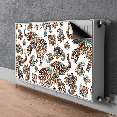 Decorative radiator cover Elephants