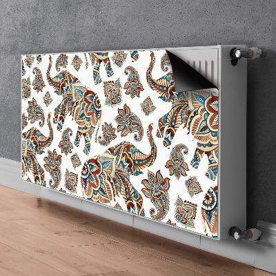 Decorative radiator cover Elephants