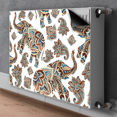 Decorative radiator cover Elephants