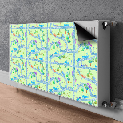 Radiator cover Cars for children