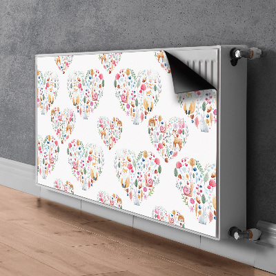 Printed radiator mat Rabbit fox