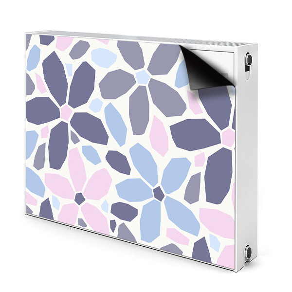 Printed radiator mat Geometric flowers