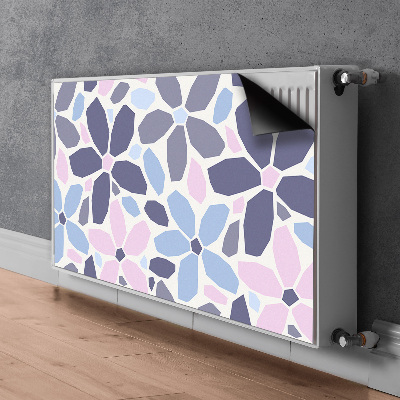 Printed radiator mat Geometric flowers