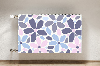 Printed radiator mat Geometric flowers