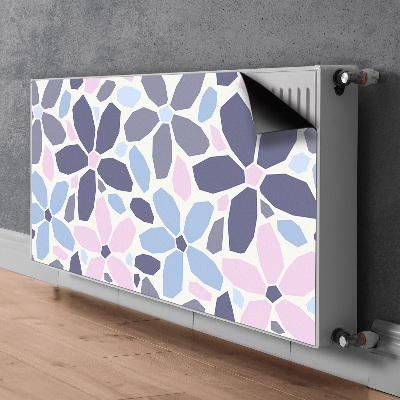 Printed radiator mat Geometric flowers